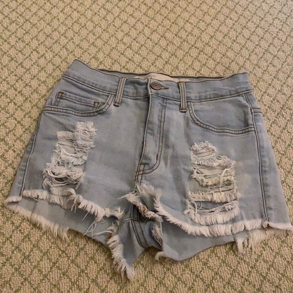 O2 denim shorts